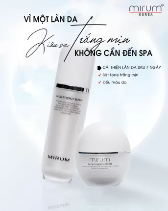 Kem dưỡng trắng da, mờ nám & tàn nhang – Mirum Glow Synergy Cream 55ml